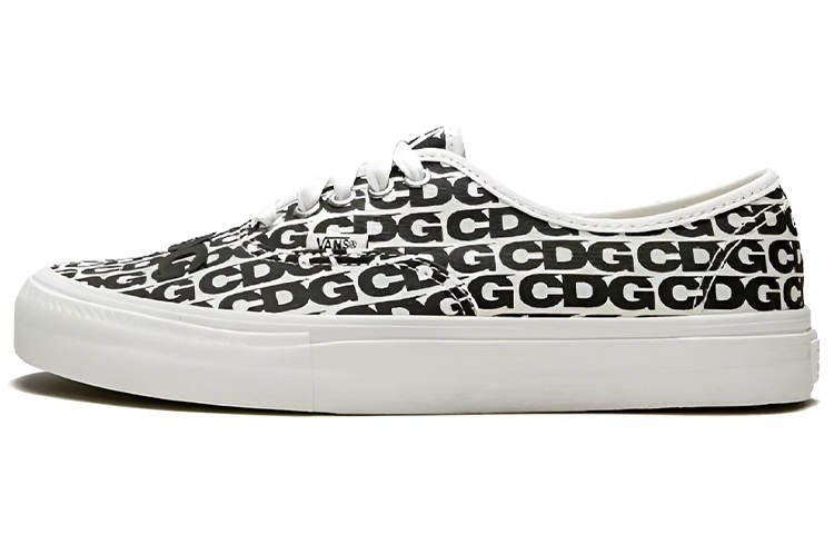 Vans Authentic Comme des Garçons x Authentic Vans 'CDG Print - Black White' 2018