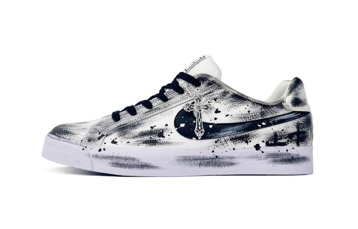 Nike Nike Court Royale Slip Resistant Low top Skateboard Shoes Unisex Black White