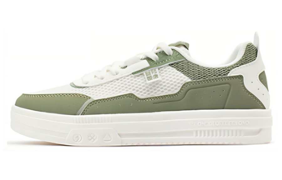 361° Low top Skateboard Shoes Women's White Green