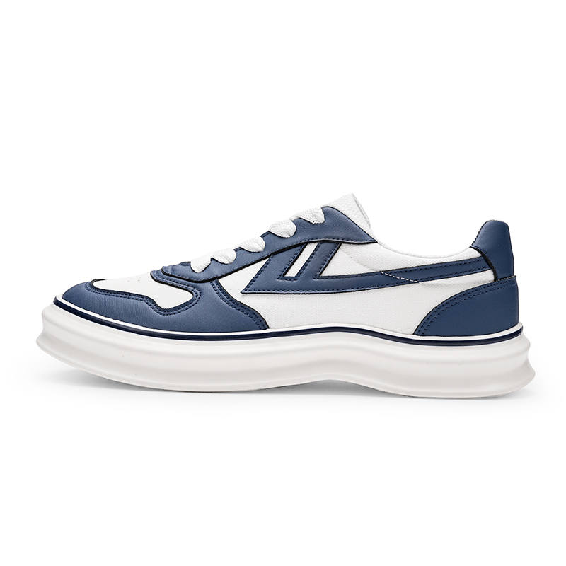 WARRIOR WARRIOR Platform Skateboard Shoes Men's Dark Blue/White