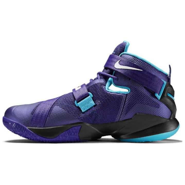 Nike Nike Slip Resistant Abrasion Resistant Mid top Basketball Shoes Unisex Purple