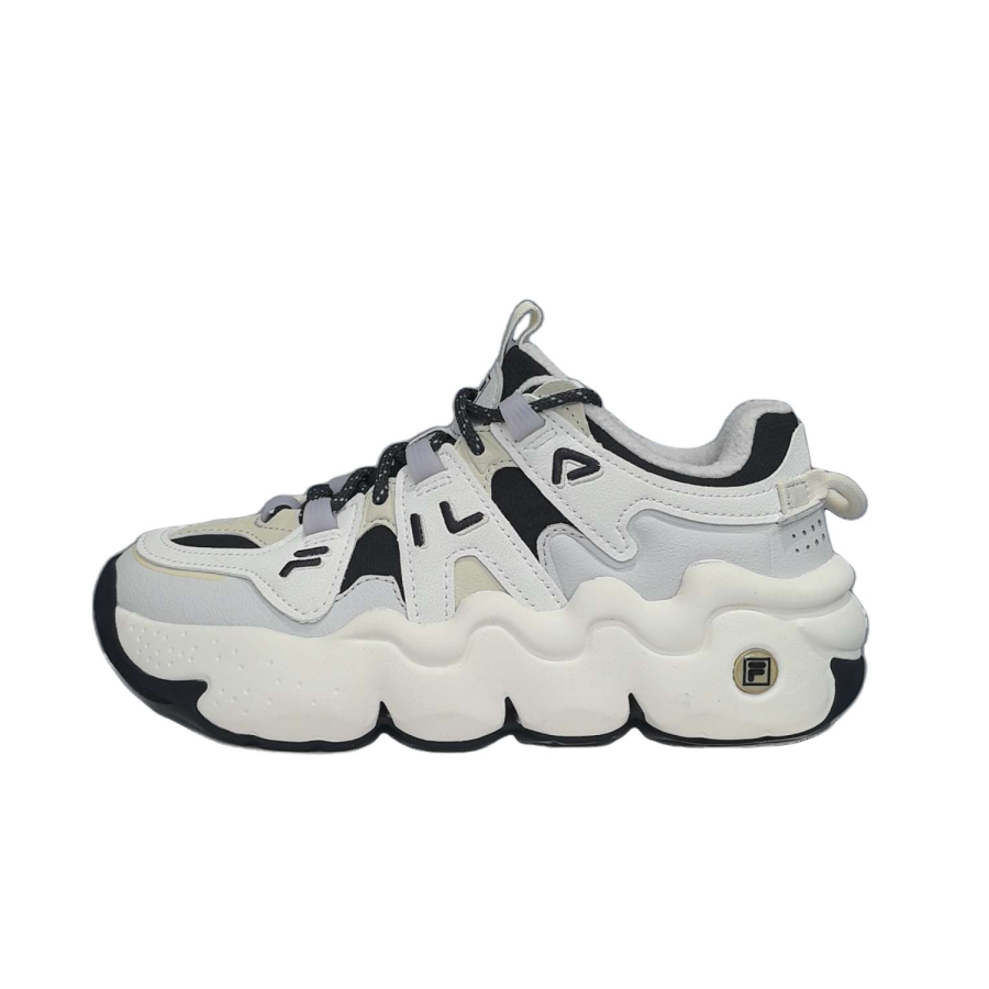 FILA Cushioning Low top Vintage Basketball Shoes Women's White Black