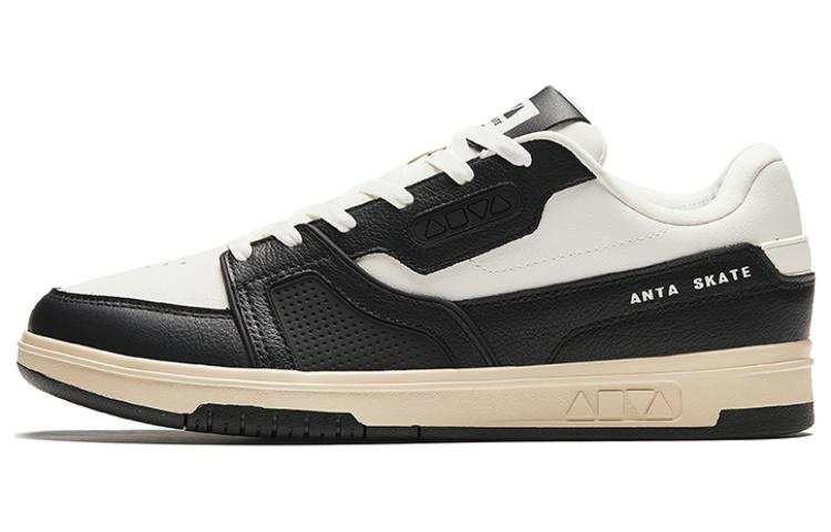 Anta Abrasion Resistant Abrasion Resistant Low top Skateboard Shoes Men's Black