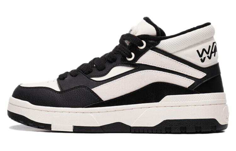 Li-Ning Li Ning Mid Fleece Comfortable Abrasion Resistant Mid top Skateboard Shoes Men's Black