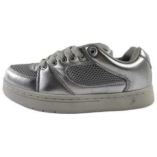 JINJIJIANG Abrasion Resistant Breathable Slip Resistant Low top Skateboard Shoes Women's Silver