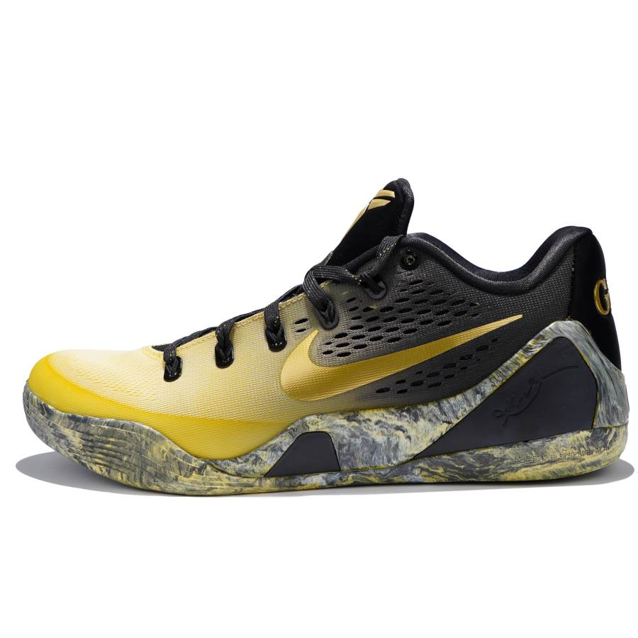 Nike Nike Kobe 9 Abrasion Resistant Low top Basketball Shoes Unisex Black Yellow