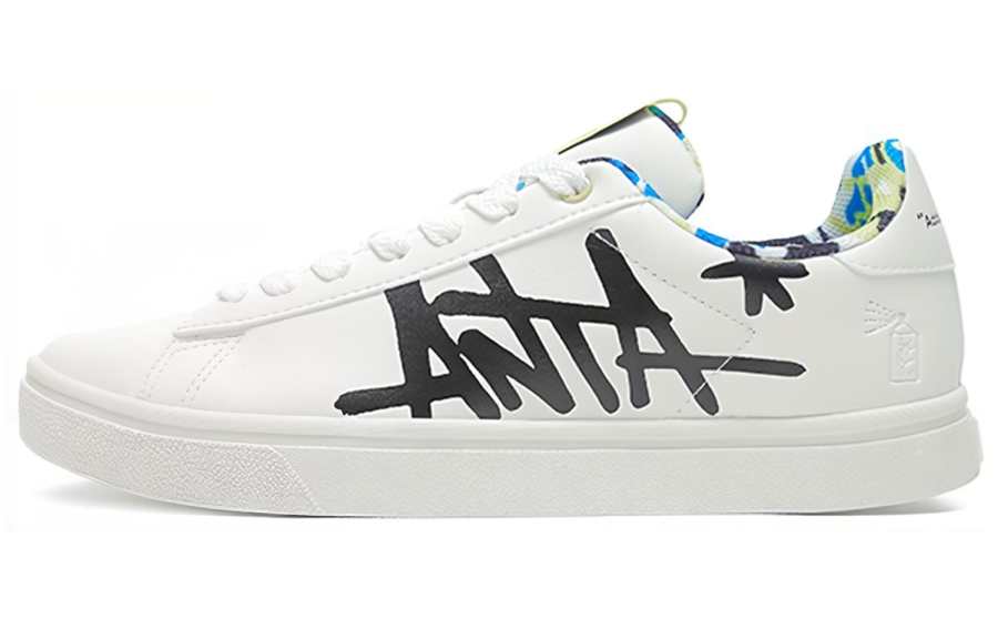 Anta Life Collection Textile, Synthetic Leather Comfortable Slip Resistant Abrasion Resistant Low top Skateboard Shoes