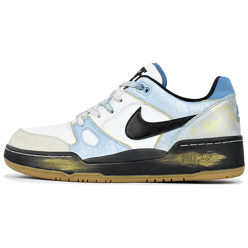 Nike Nike Full Force Abrasion Resistant Abrasion Resistant Low top Skateboard Shoes Men's Blue White