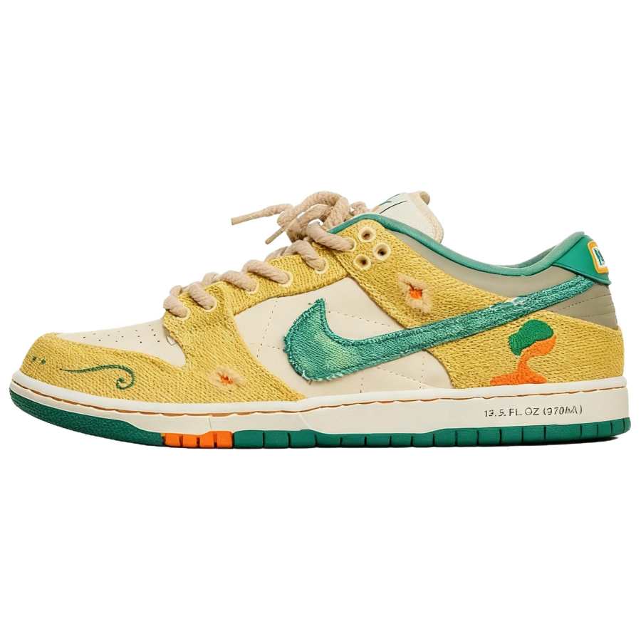 Nike Jarritos x Nike SB Slip Resistant Abrasion Resistant Low top Skateboard Shoes Unisex Beige Green