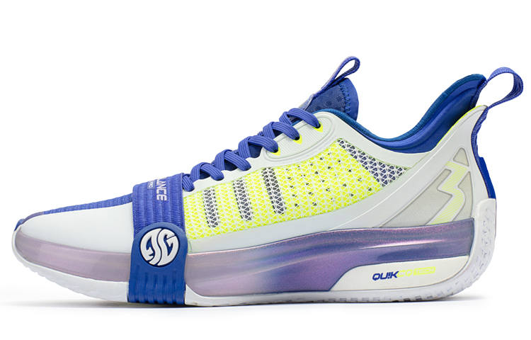 361° Chan 3 Pro Basketball Shoes Men's Low Top 361 Degrees White/University Blue