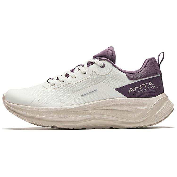 Anta Le Dao Cushioning Slip Resistant Low top Training Shoes Women's White Purple