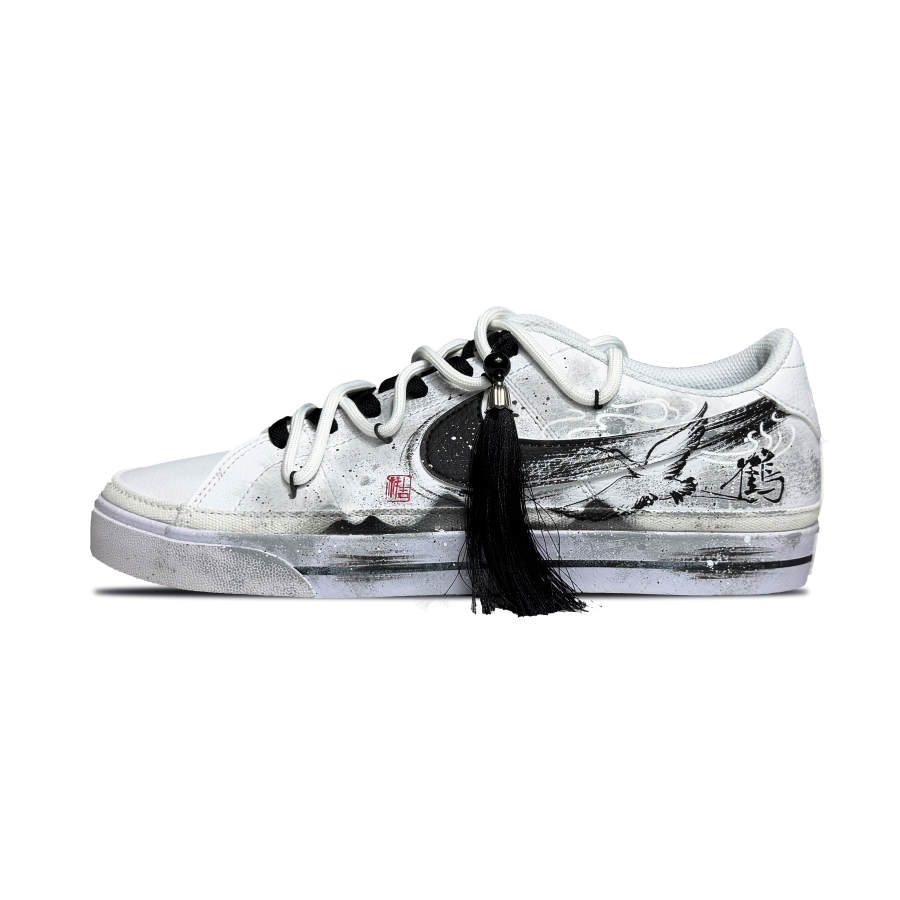 Nike Nike Court Legacy Clouds And Crane Abrasion Resistant Lightweight Wear resistant And Lightweight Low top