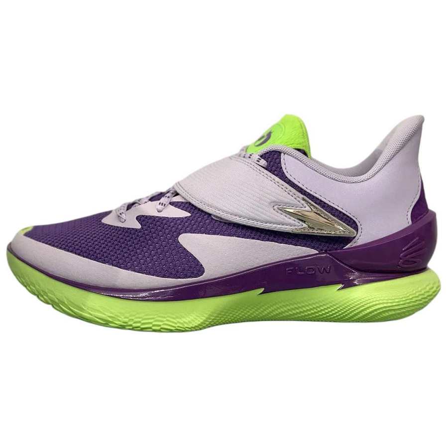 Under Armour Curry Fox 1 Cushioning Slip Resistant Low top Basketball Shoes Unisex Purple White
