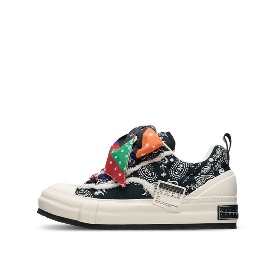 XVESSEL VESSEL Nougat, Paisley Mid top Canvas Shoes Unisex Black