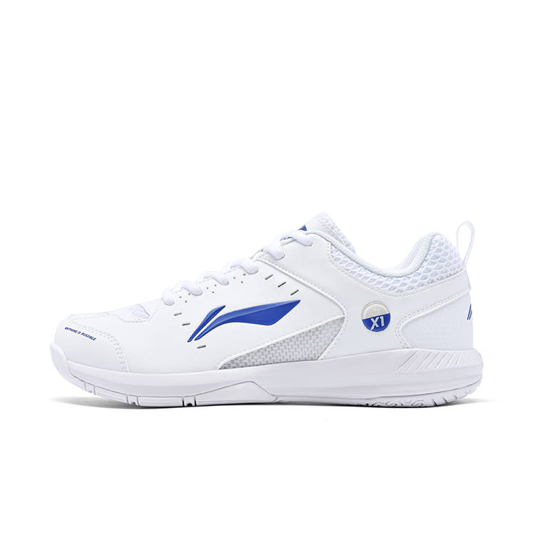 Li-Ning Li Ning Rocket Shoe 2.0 Slip Resistant, Abrasion Resistant, Lightweight Low top Badminton Shoes Unisex White Blue