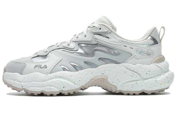 FILA Fern Sneakers Height Increasing Low top Chunky Sneakers Women's Gray White