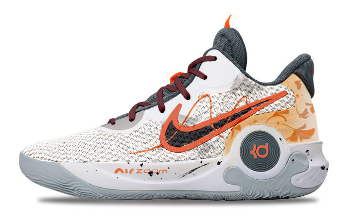Nike Nike KD Trey 5 IX Abrasion Resistant Low top Basketball Shoes Unisex Orange Red