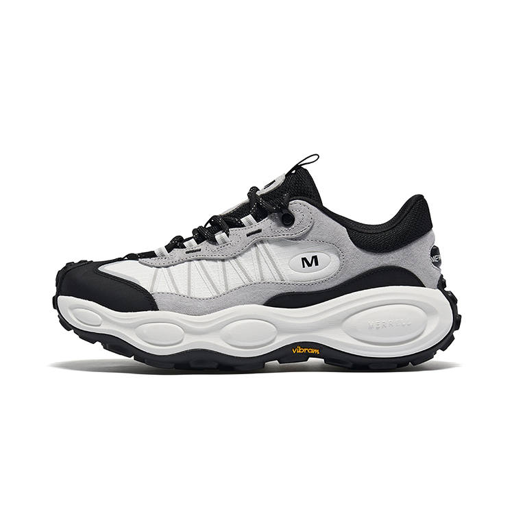MERRELL Slip Resistant, Abrasion Resistant, Lightweight Low top Hiking Shoes Unisex Black White