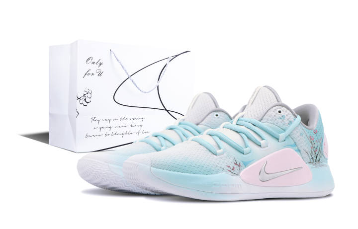 Nike Nike Hyperdunk X Low 10 Tree, Blue And White Porcelain Flower Cushioning Slip Resistant Low top