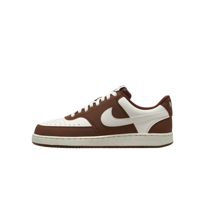 Nike Nike Court Vision Synthetic Leather Low top Training Shoes Women's White Brown