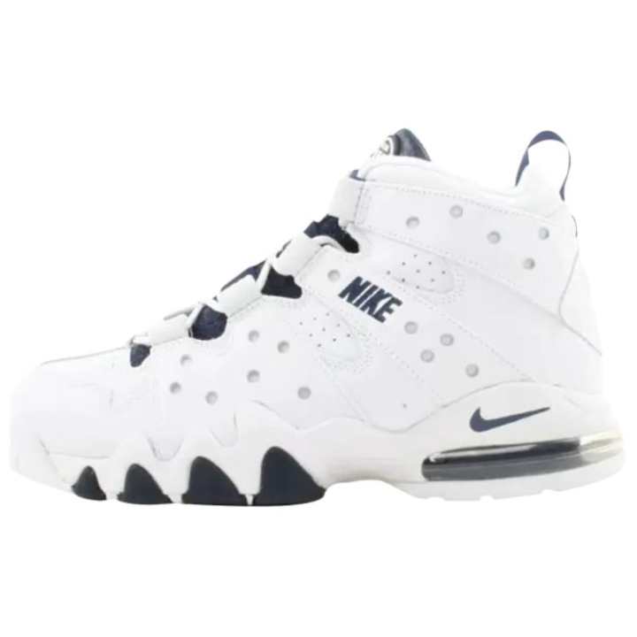 Nike Nike Air Max 2 CB 94 Abrasion Resistant Mid top Basketball Shoes Men's White Blue
