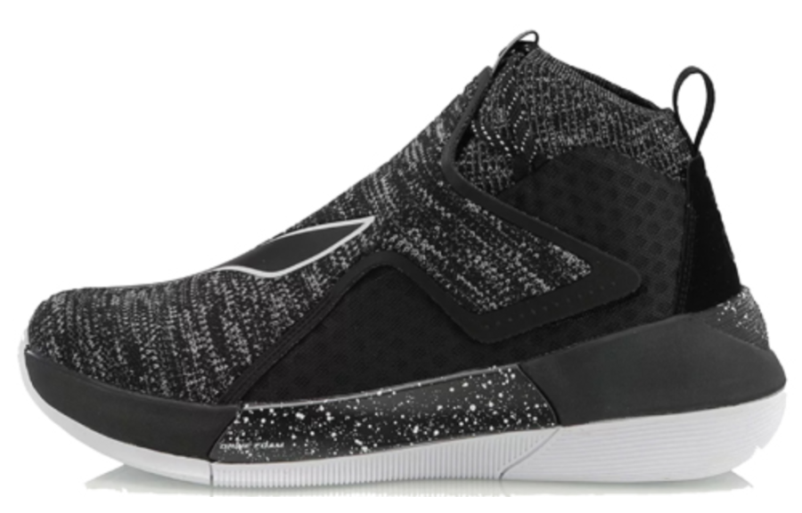 Li-Ning Li Ning YuShuai 12 Slip Resistant Lightweight High top Basketball Shoes Men's Black White