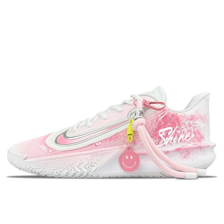 Nike Nike Precision 7 Low top Basketball Shoes Men's Pink