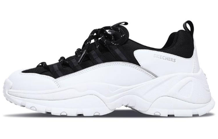 Skechers Kozmiks Low Top Running Shoes Black/White Women's