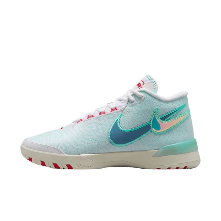 Nike Nike Lebron NXXT Genius EP Abrasion Resistant Breathable Support Grip Mid top Basketball Shoes Men's White
