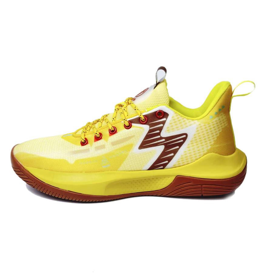 BAGE BAGE Mesh Low top Basketball Shoes Unisex Lemon