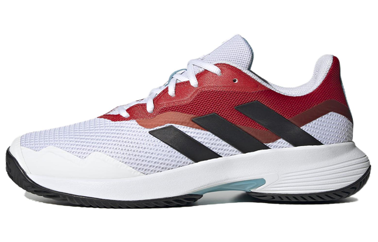 Adidas Adidas CourtJam Control Abrasion Resistant Low top Tennis Shoes Men's White Red