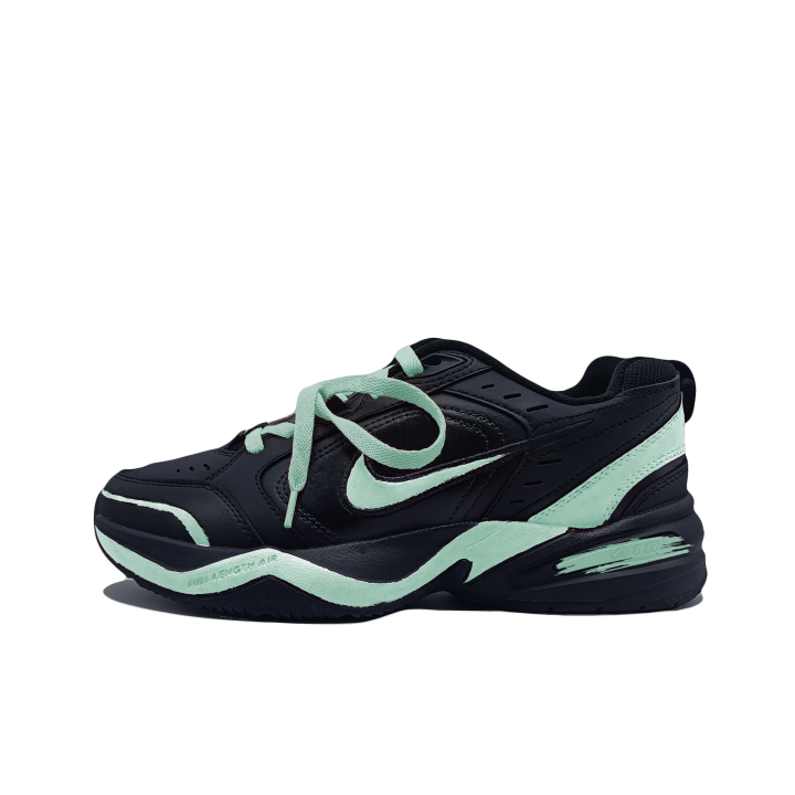 Nike Nike Air Monarch 4 Bamboo Grace Abrasion Resistant Low top Chunky Sneakers Unisex Cyan