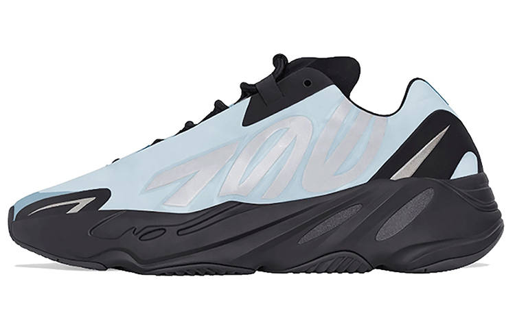 Adidas Originals Yeezy Boost 700 MNVN Blue Tint' Textile, Synthetic Leather Low top Chunky Sneakers Unisex Light Blue