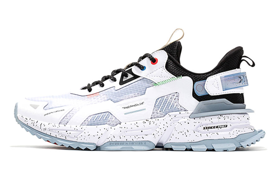 XTEP Shanhai Collection Textile, Synthetic Leather Street Style Cushioning Slip Resistant Abrasion Resistant Low top
