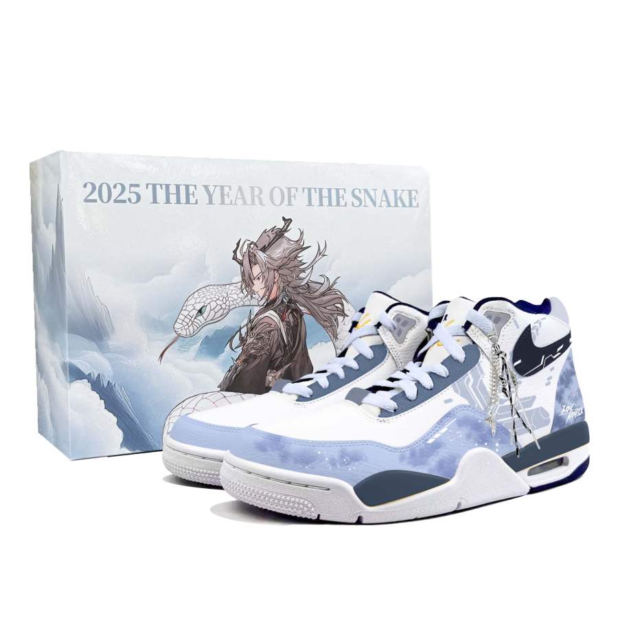 Nike Nike Flight Legacy Mid top Vintage Basketball Shoes Men's Blue