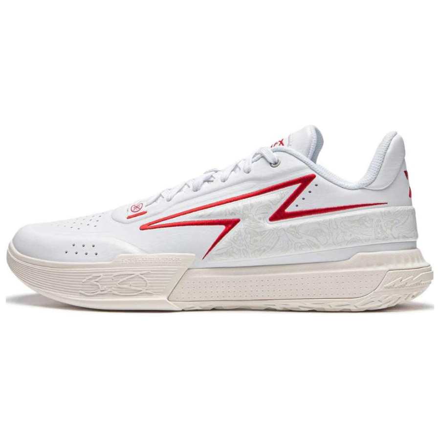 Li-Ning Li Ning GenerationZ Slip Resistant Abrasion Resistant Low top Basketball Shoes Men's White