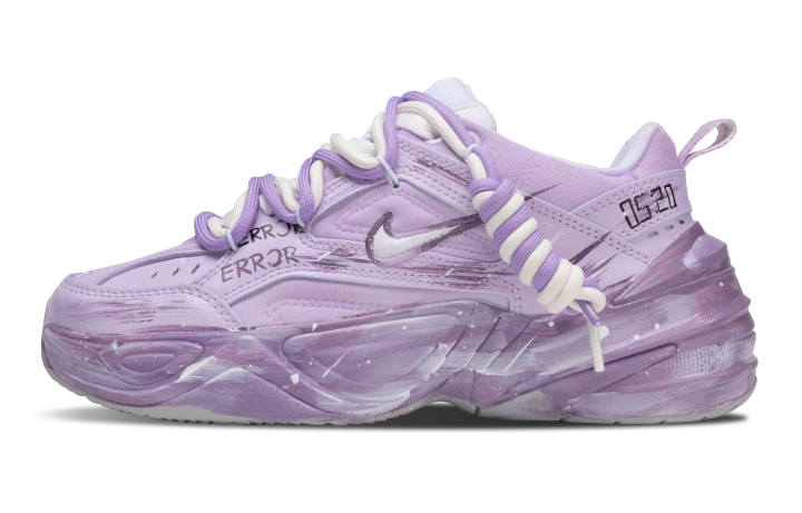 Nike Nike M2K Tekno Slip Resistant Abrasion Resistant Low top Chunky Sneakers Women's Purple
