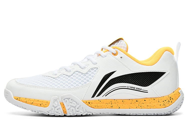 Li-Ning Li Ning Saga 2 Lite Low top Badminton Shoes Unisex White Yellow