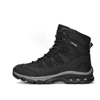 HANGE Waterproof Thermal Coverage High top Mountaineering Shoes Men's Black