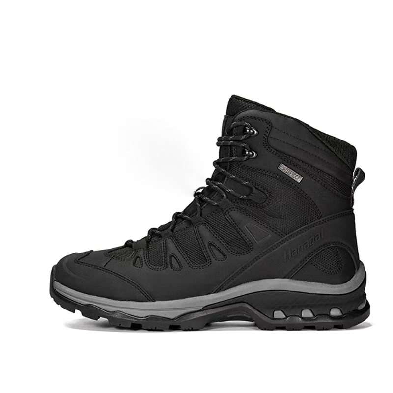 HANGE Waterproof Thermal Coverage High top Mountaineering Shoes Men's Black
