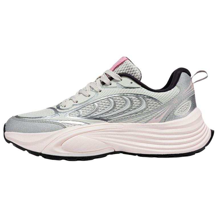 361° Cushioning Breathable Low top Chunky Sneakers Women's Gray Pink