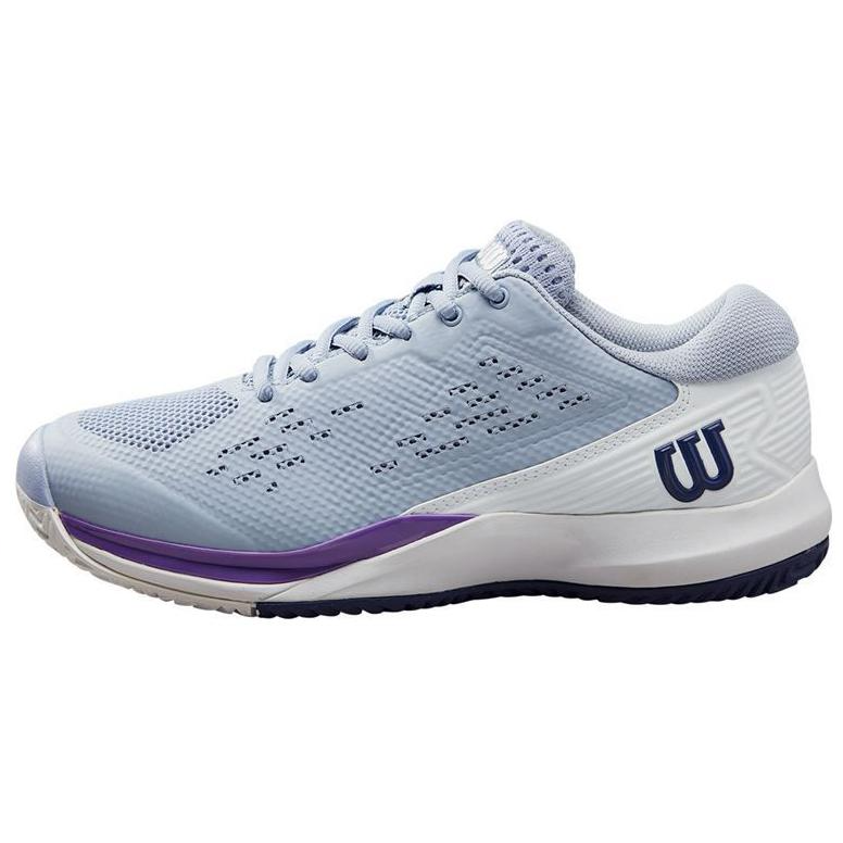 Wilson Rush Pro ACE Comfortable Slip Resistant Slip Resistant Low top Tennis Shoes Women's Blue Purple