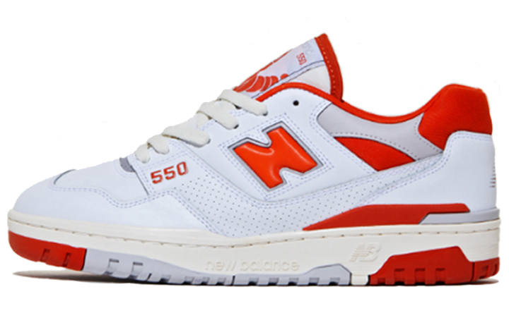 New Balance Size? x New Balance NB 550 Top Grain Cow Leather Cushioning Abrasion Resistant Coverage Lightweight