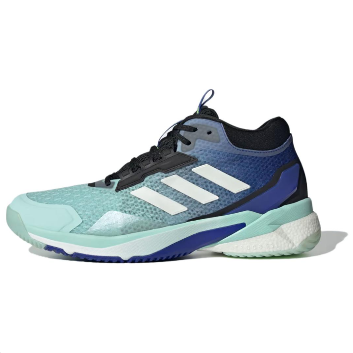 Adidas Adidas Crazyflight 5 Cushioning Slip Resistant Low top Training Shoes Unisex Blue Green