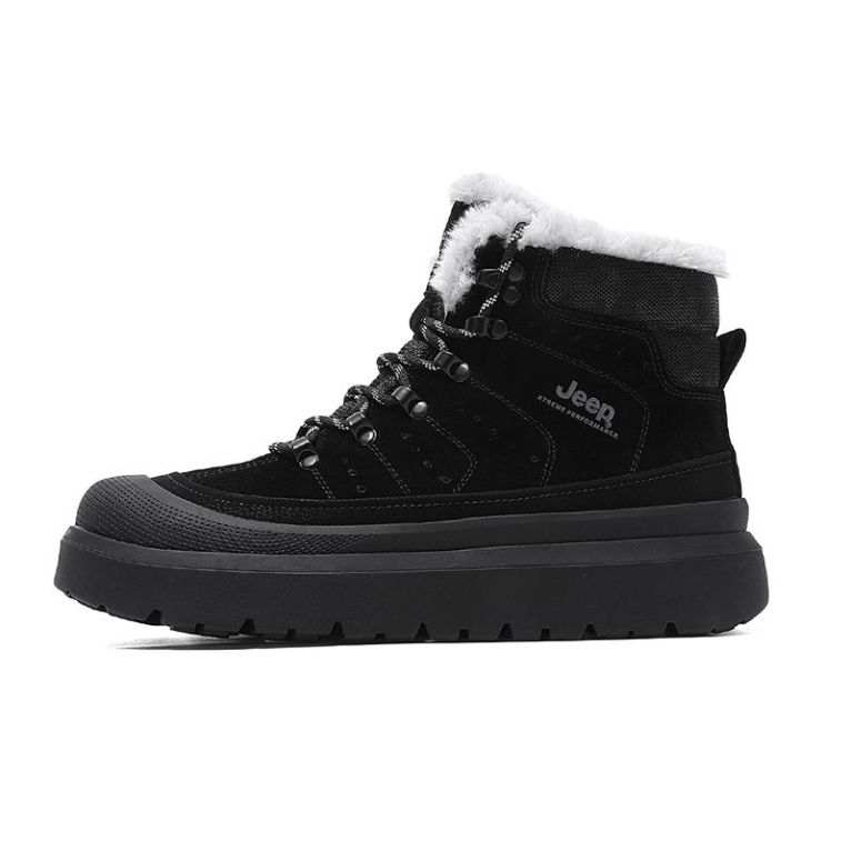 Jeep Jeep Short Snow Boots Men's Black