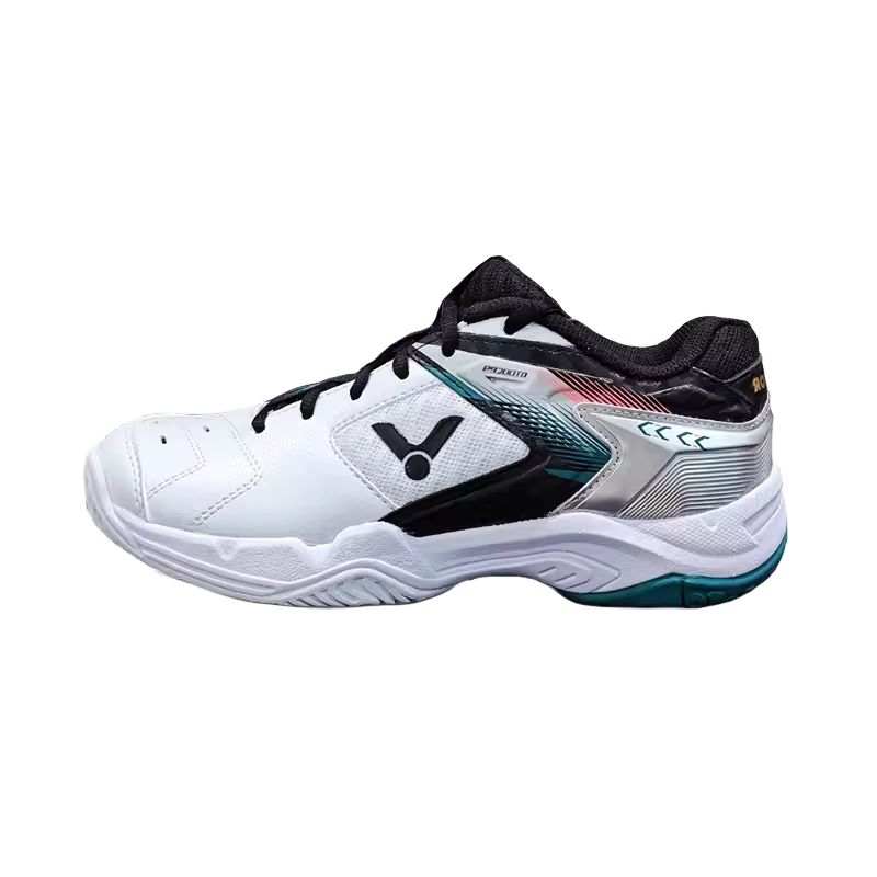 VICTOR Mesh Cushioning Slip Resistant Abrasion Resistant Breathable Badminton Shoes Unisex Pearl White