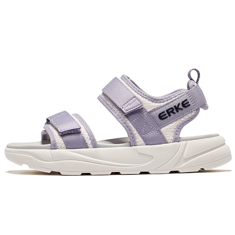 Erke Chasing Waves Beach Sandals Women's Microcrystal White Mineral Purple