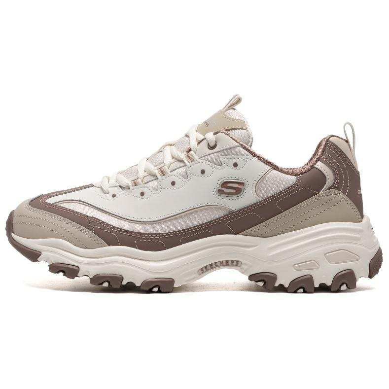 Skechers D'Lites 1.0 Abrasion Resistant Low top Chunky Sneakers Men's Beige