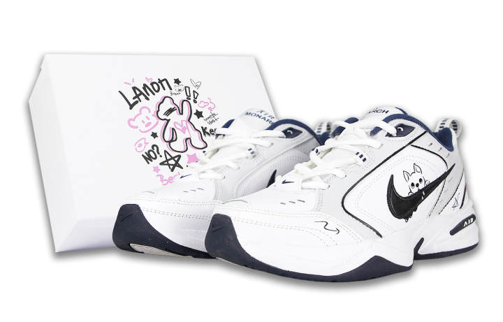 Nike Nike Air Monarch 4 Puppy Drooling Low top Chunky Sneakers Unisex Black White