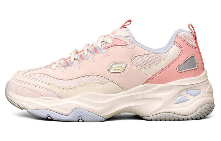 Skechers D'Lites 4.0 Textile, Artificial Leather Lace Up Cushioning Abrasion Resistant Breathable
